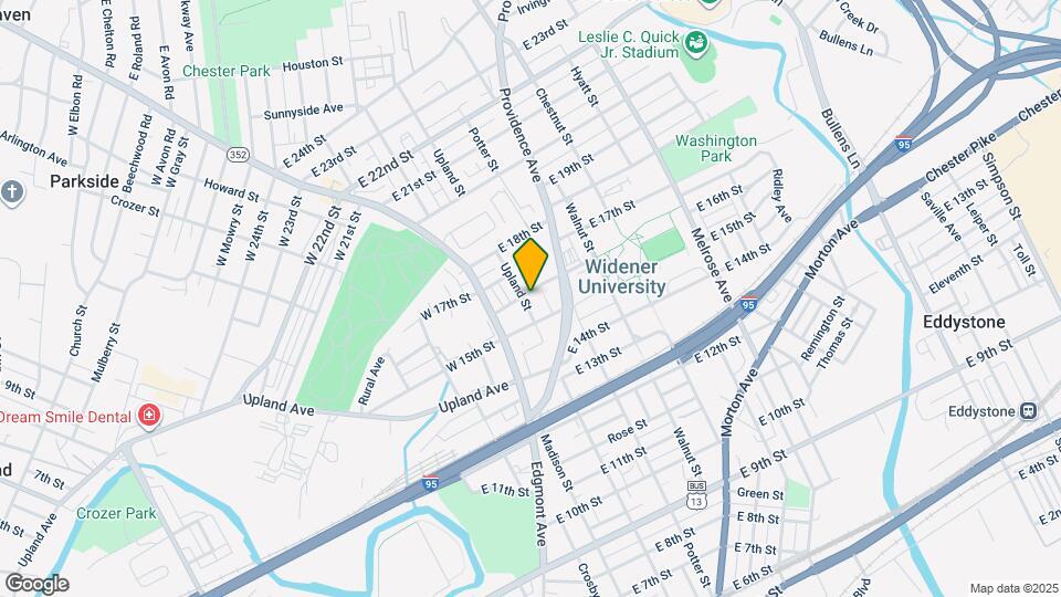 1521 Upland St, Unit B Map and Location Details