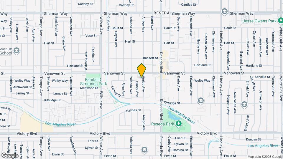 6741 Amigo Ave Map and Location Details