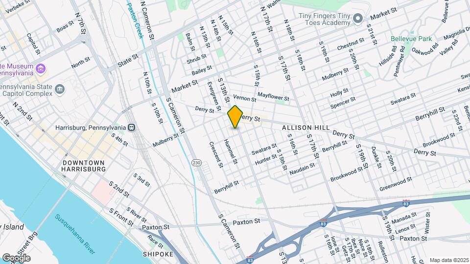 240 S 13th St Map and Location Details