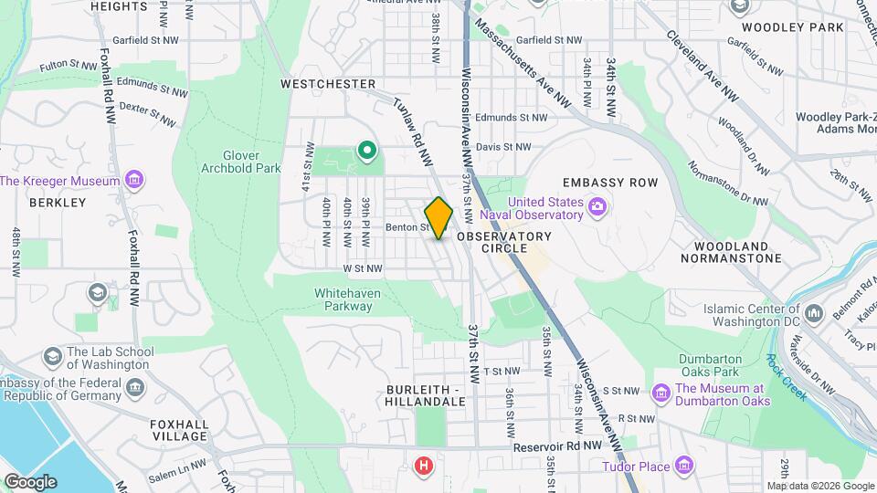 2230 Observatory Pl NW Map and Location Details