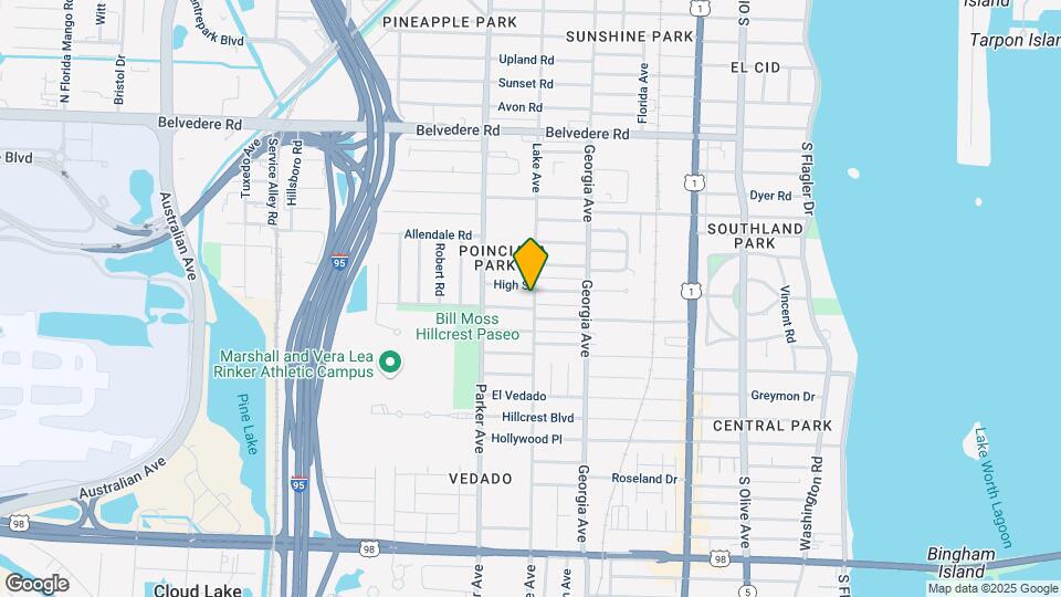 801 Hampton Rd Map and Location Details
