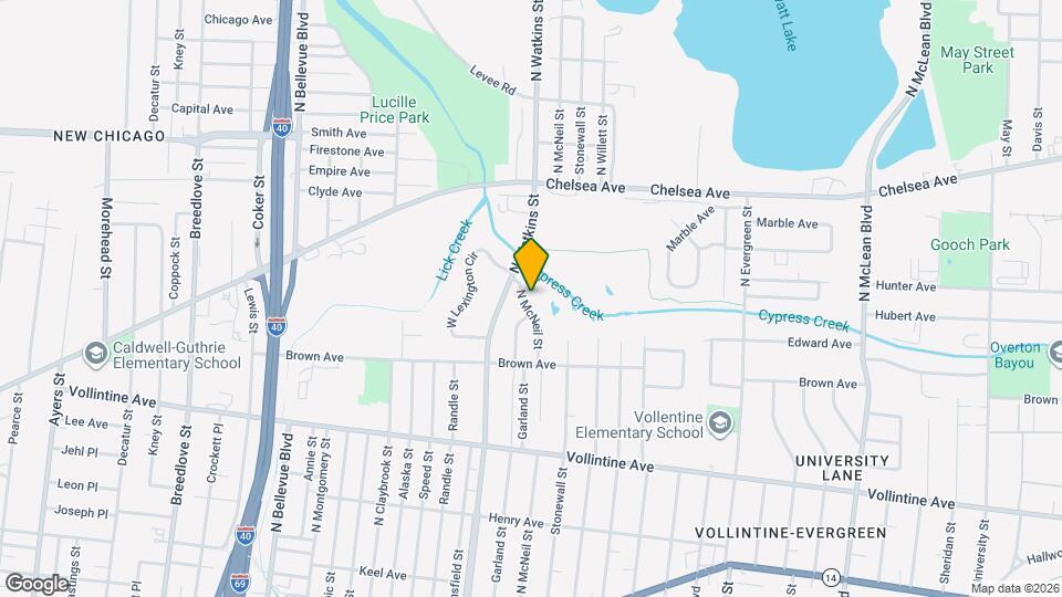 1150 N McNeil St Map and Location Details