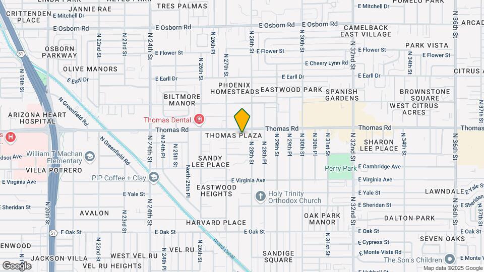 2727 E Thomas Rd, Unit 12U-6 Map and Location Details