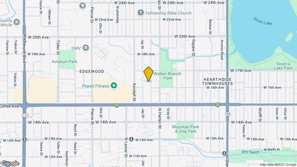 1615 Ingalls St Map and Location Details