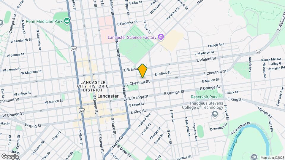 321 E Chestnut St Map and Location Details