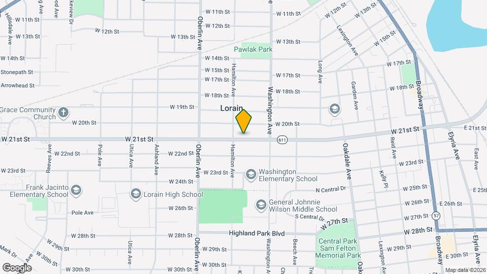 1046 W 21st St Map and Location Details