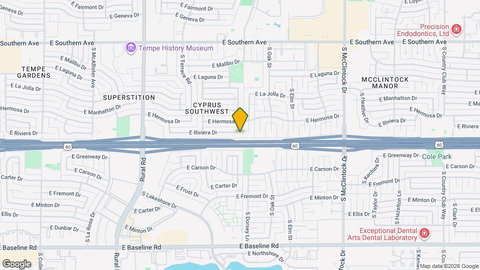 3921 S Kenneth Pl Map and Location Details