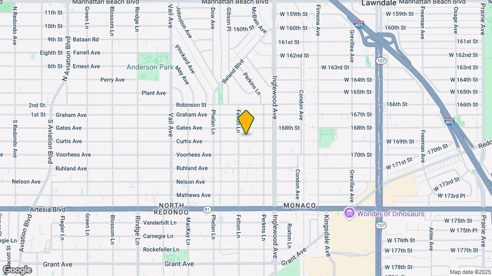 2607 Curtis Ave Map and Location Details