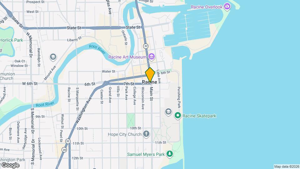 Racine Rentals Map and Location Details