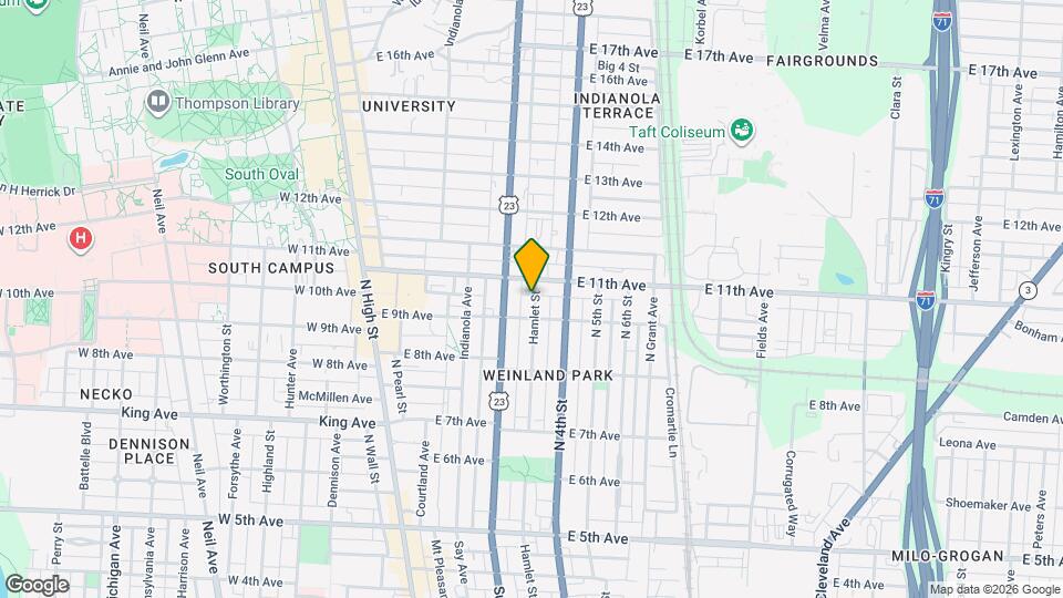 1511 Hamlet St Map and Location Details