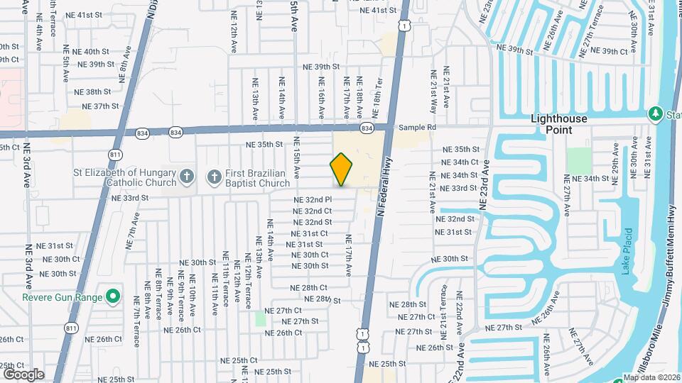 1640 NE 33rd St Mapa y Detalles de la Ubicación
