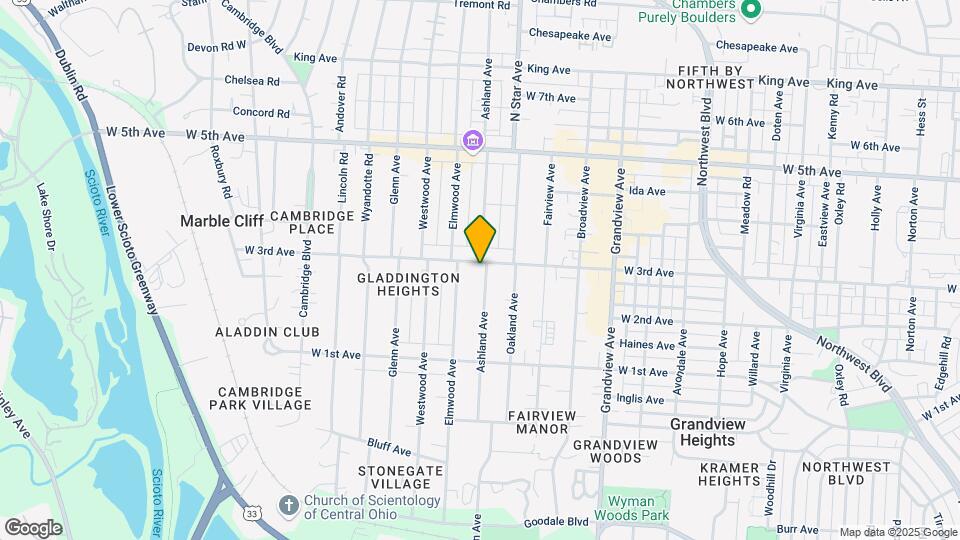 1669 W 3rd Ave Map and Location Details