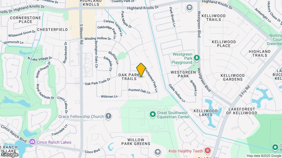 21519 Oak Park Trails Dr Map and Location Details