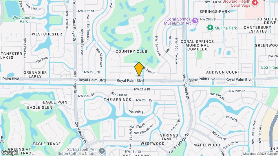 11001 Royal Palm Blvd Mapa y Detalles de la Ubicación