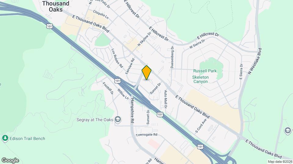 3190 Los Robles Rd Map and Location Details