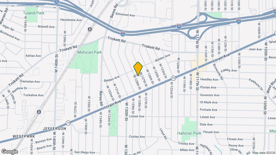 3383 W 128th St Map and Location Details