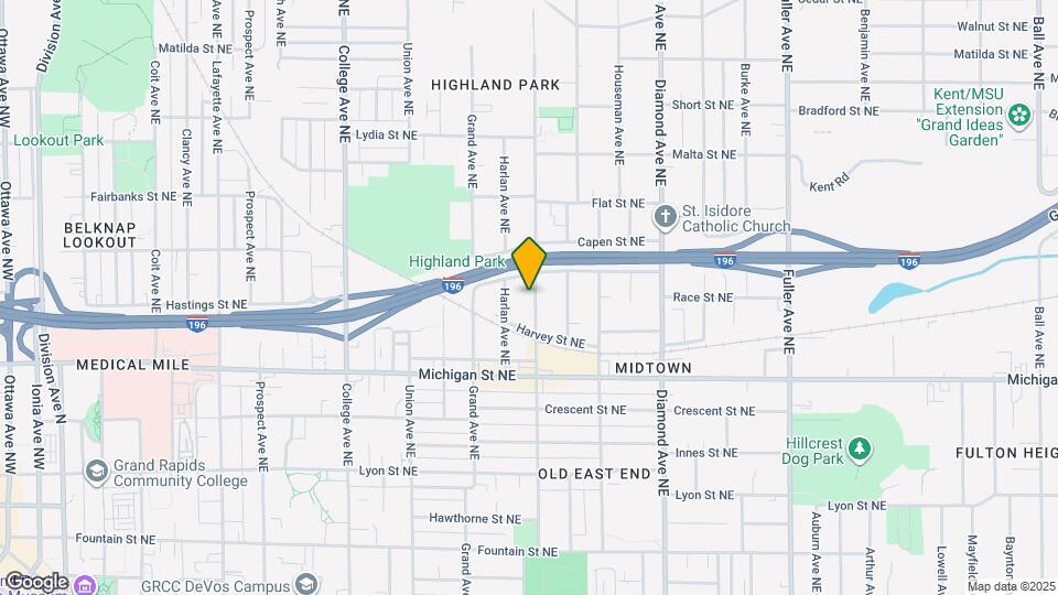 537 Eastern Ave NE Map and Location Details