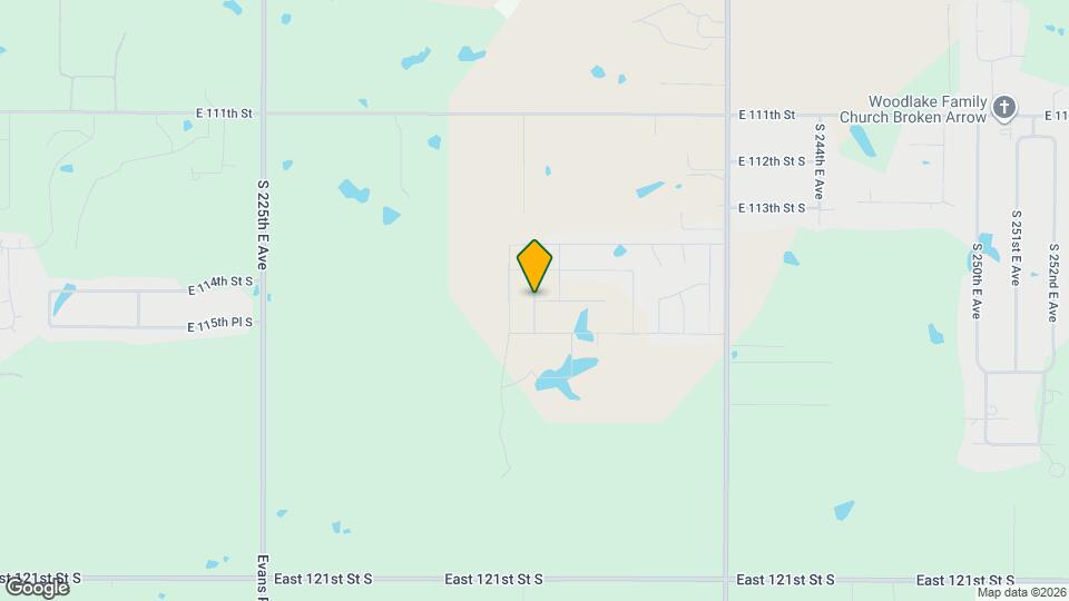 11410 S 233rd E Ave Map and Location Details