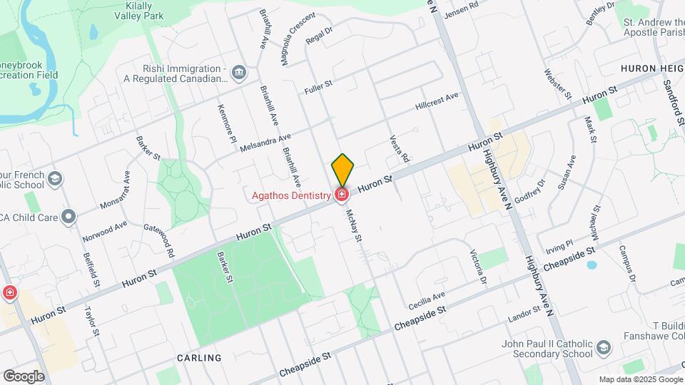 1200 Huron St Map and Location Details