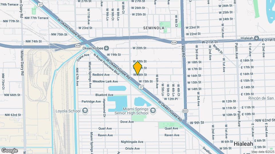 1550 W 7th Ct Map and Location Details