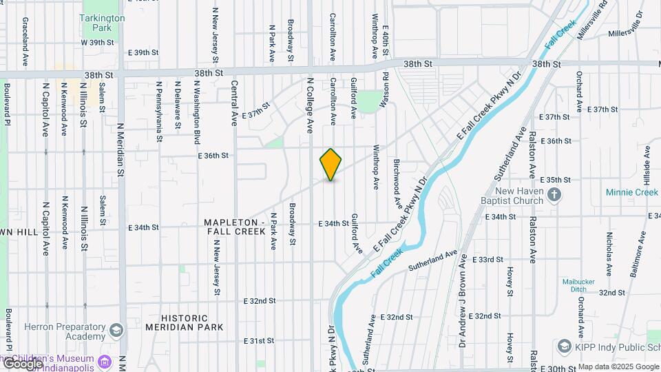 3466 Carrollton Ave Map and Location Details