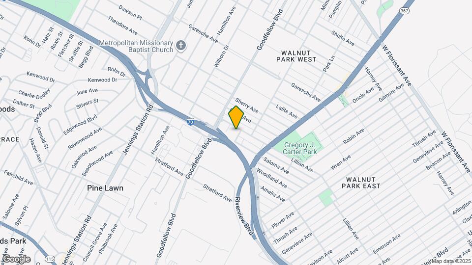 4873 Woodstock Ave Map and Location Details