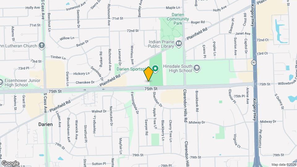7425 Brookdale Dr Map and Location Details