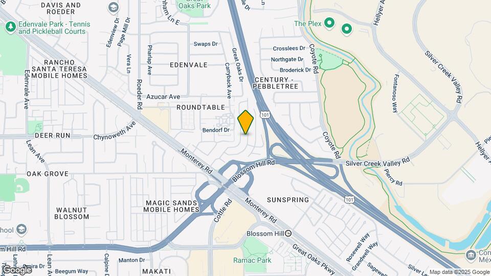 5450 Monterey Hwy Map and Location Details