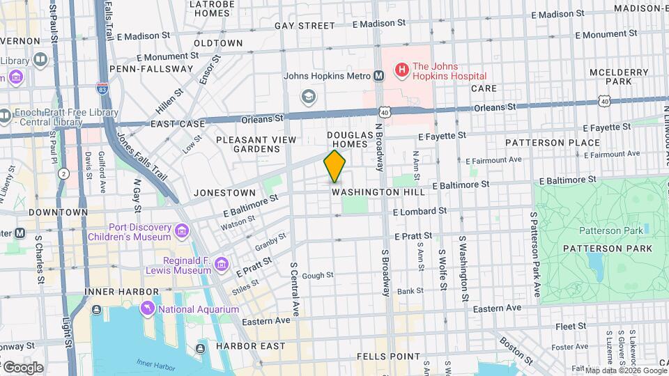 1502 E Baltimore St Map and Location Details