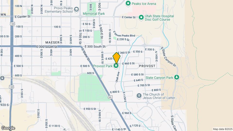 1074 E 460 S St-Unit -Basement Map and Location Details