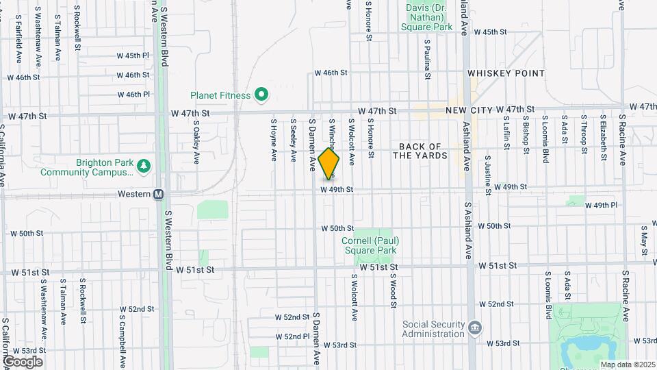 4856 S Winchester Ave Map and Location Details