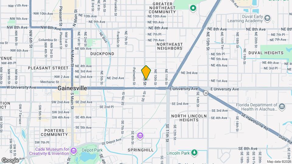 107 NE 9th St Map and Location Details