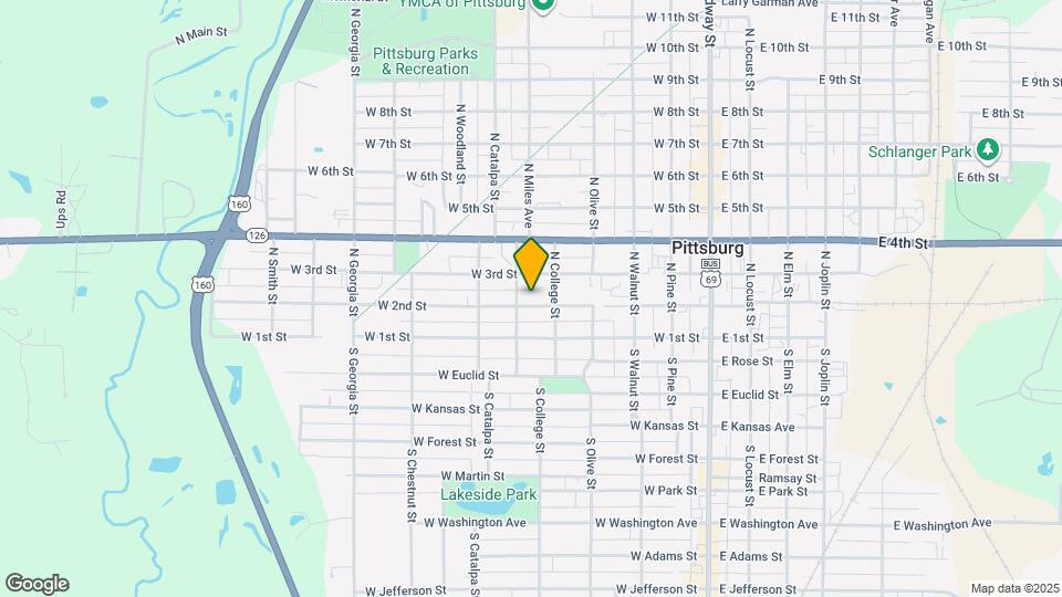 510 W 2nd St Map and Location Details