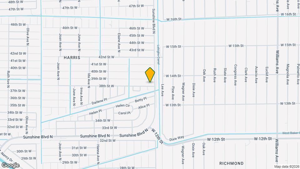 2502 38th St W Mapa y Detalles de la Ubicación