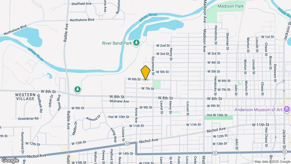1623 W 6th St Map and Location Details