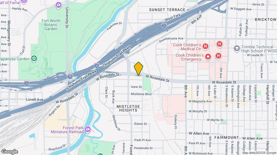 2208 W Rosedale St S Map and Location Details