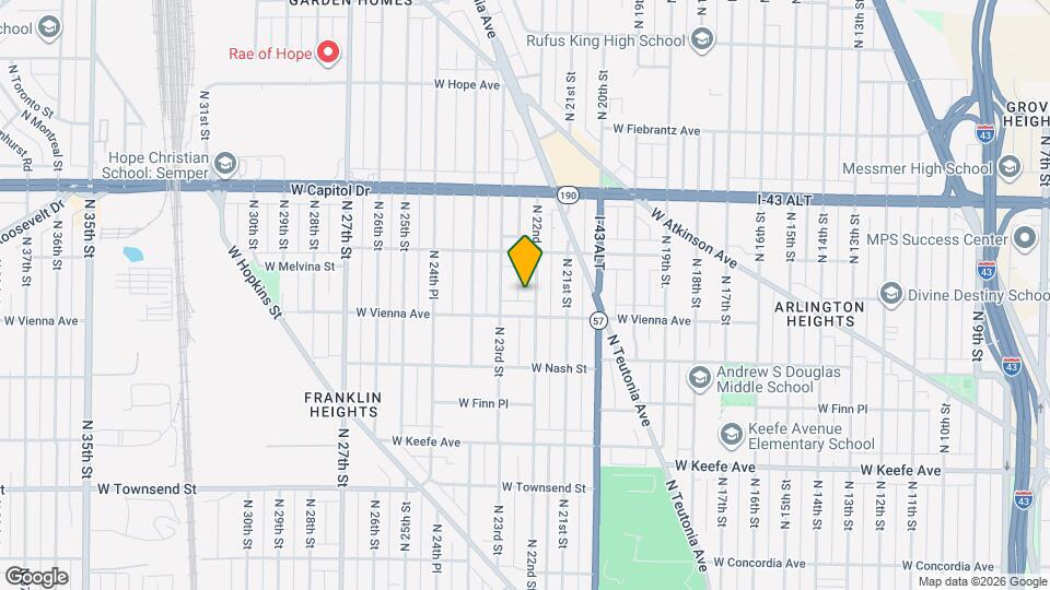 3825 N 22nd St Map and Location Details