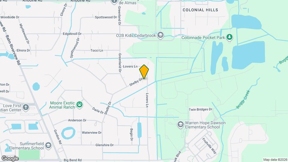 12703 Lovers Ln Map and Location Details