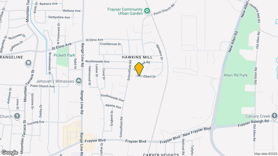 2901 Elbert Dr Map and Location Details