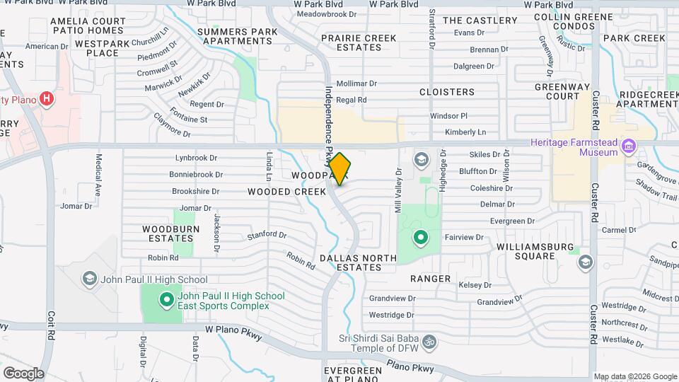 2822 Clear Springs Dr Map and Location Details