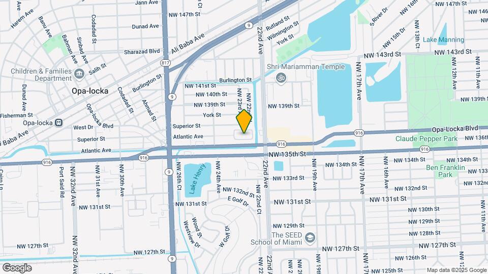 2229 NW 135th Terrace Map and Location Details