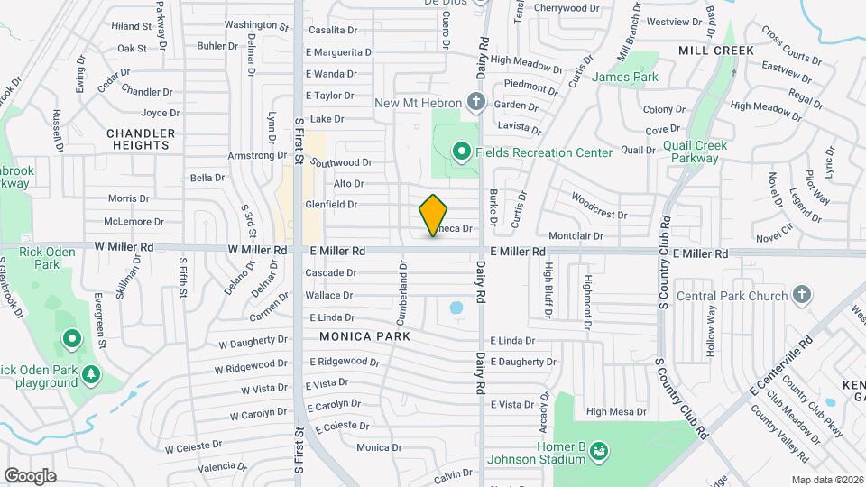 607 E Miller Rd Map and Location Details