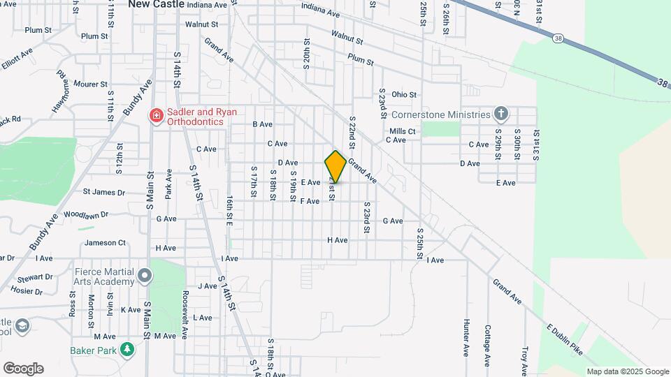 1210 S 21st St Map and Location Details