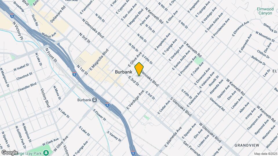 337 E Tujunga Ave Map and Location Details