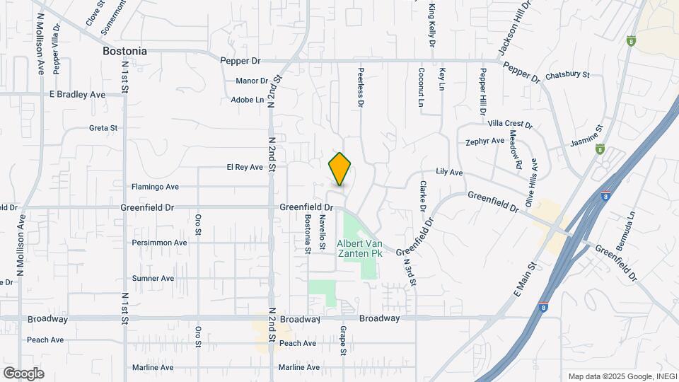 1388 Villa Glen Ln, Unit El Cajon Park Villas Mapa y Detalles de la Ubicación
