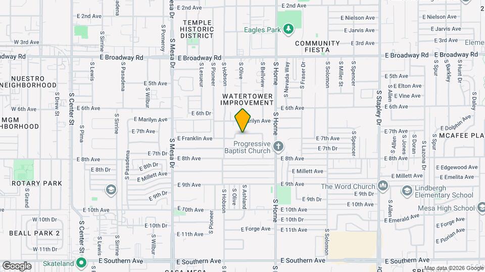 647 E Franklin Ave Map and Location Details