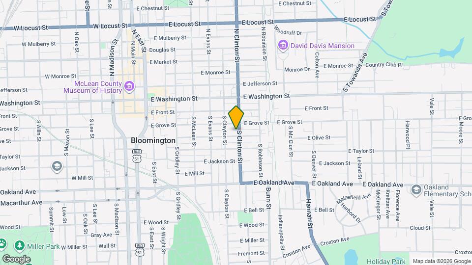 710 E Olive St Map and Location Details