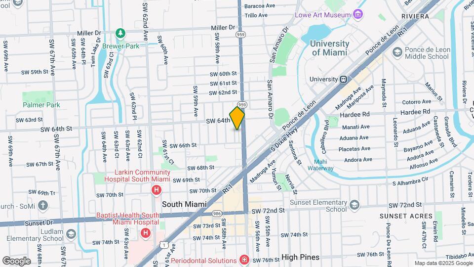 6505 SW 57th Ct Map and Location Details