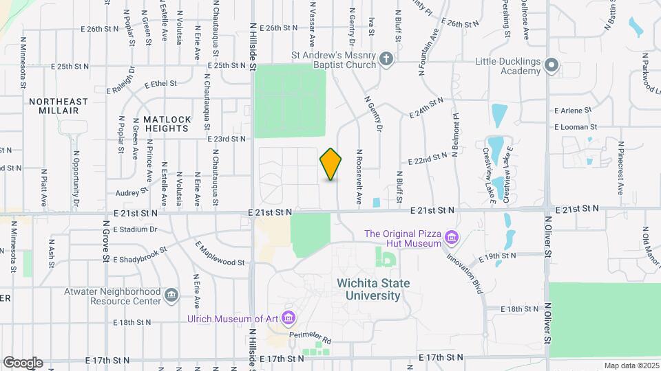 2243 N Yale Ave Map and Location Details