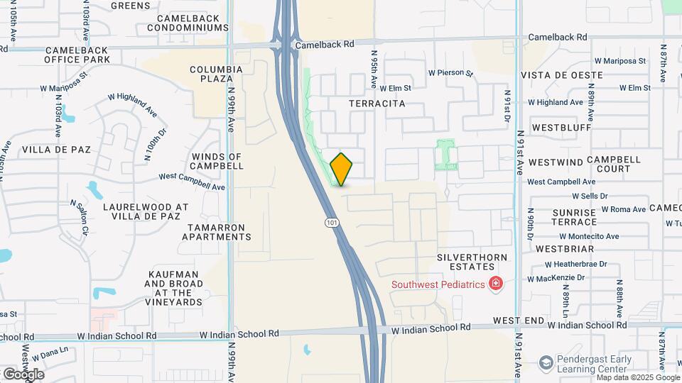 9556 W Sells Dr Map and Location Details